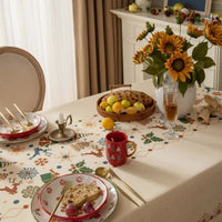 DINECREST – Beige Tablecloth for Sophisticated Festive Tables