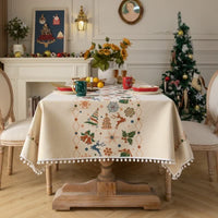 DINECREST – Beige Tablecloth for Sophisticated Festive Tables