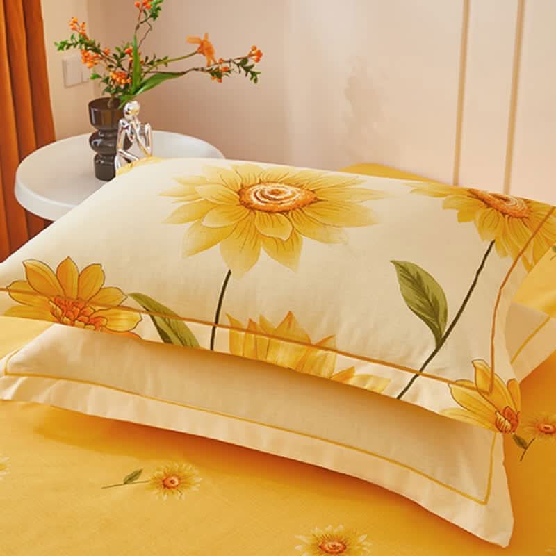 SUNMIRA – Sunflower Reversible Bedding Set for Bright Bedroom Ambiance