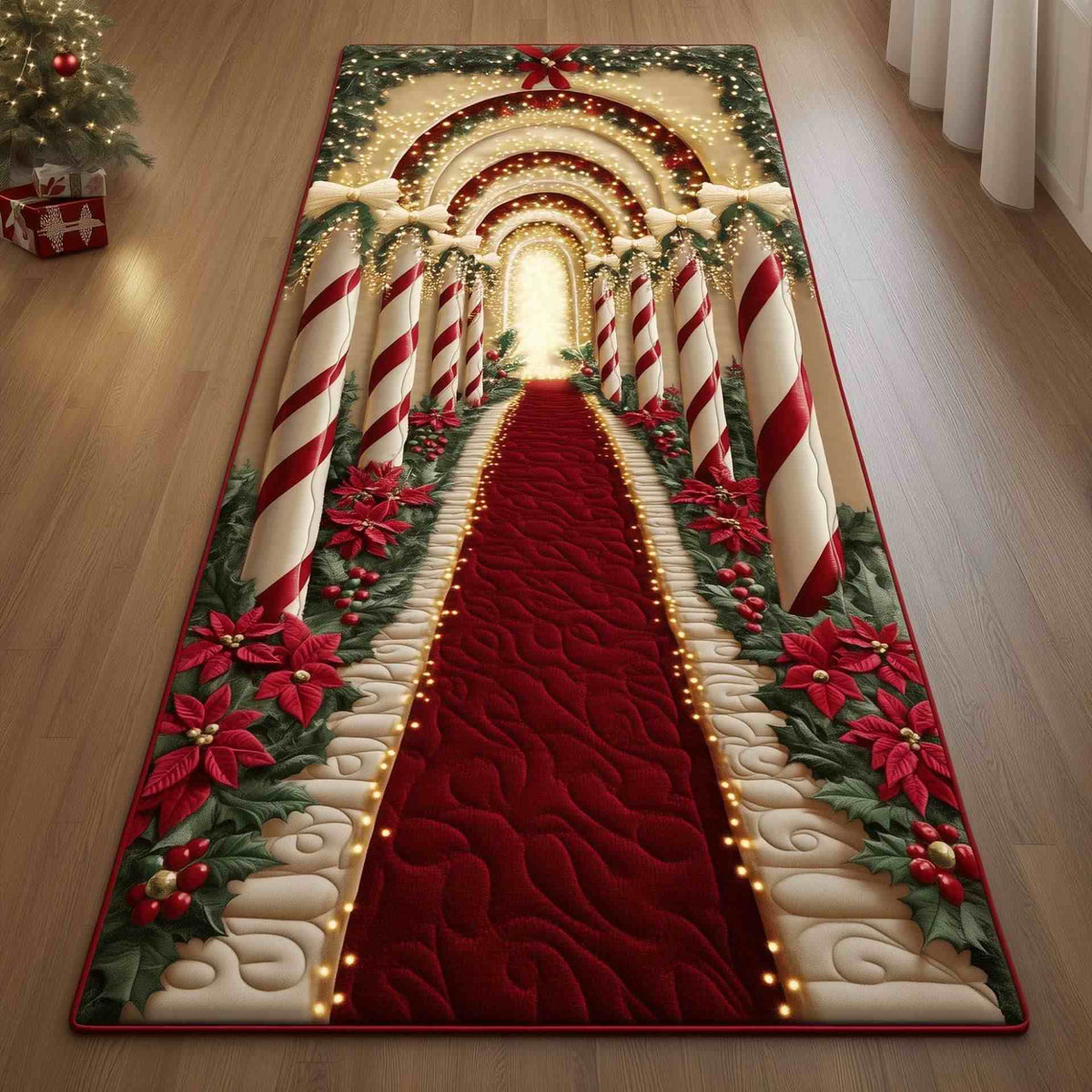 TREECHEER – Tappeto per albero di Natale per decorazioni festive facili