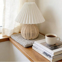 LUMORA – Rattan Table Lamp for Warm Ambient Lighting and Cozy Interior Atmosphere