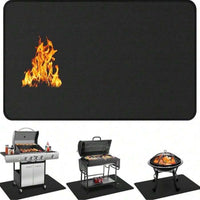 FLAMESHIELD – Outdoor BBQ Fire-Resistant Mat for Heat, Oil, and Surface Protection