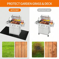 FLAMESHIELD – Outdoor BBQ Fire-Resistant Mat for Heat, Oil, and Surface Protection