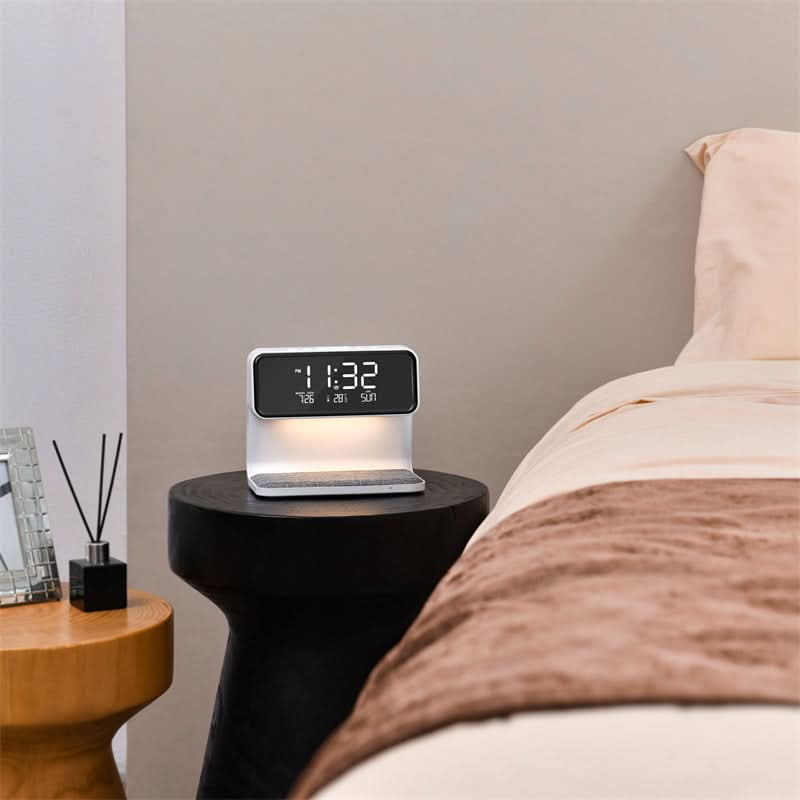 GLOWDOCK – 3-in-1 Bedside Lamp with Easy Wireless Charging