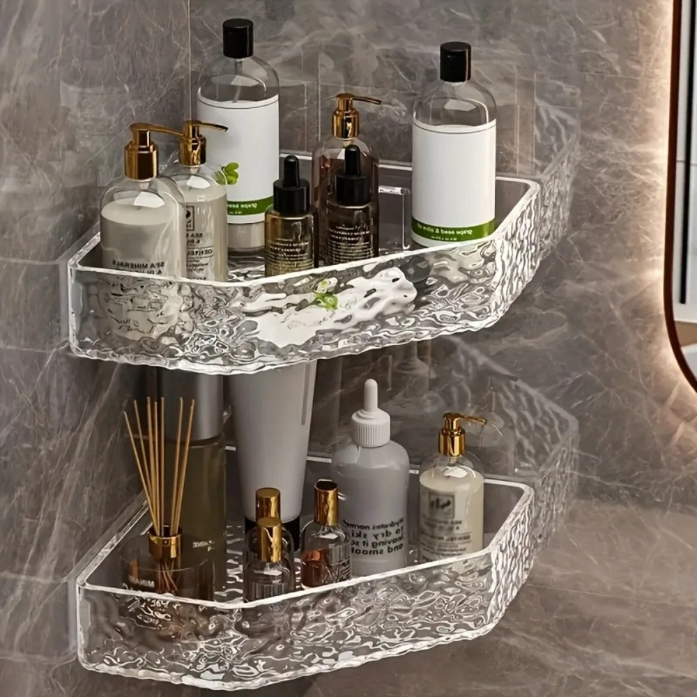 GLACIERA – Corner Glacier Design Bathroom Shelf Organizer