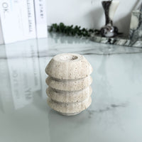 ROMAN TRAVERTINE – Natural Marble Candle Holder