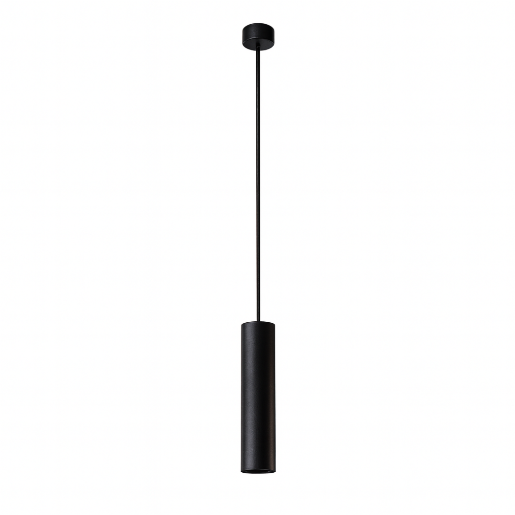 TUBELORIA – Black Tube Pendant Light for Focused Illumination