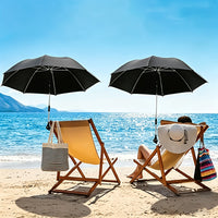SHADEFLOW – Portable Beach Chair Umbrella with 360° Adjustable Rotation