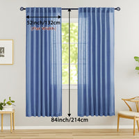 LINVIA – Flax Linen Sheer Curtains for Soft Light Filtering and Privacy Drapery
