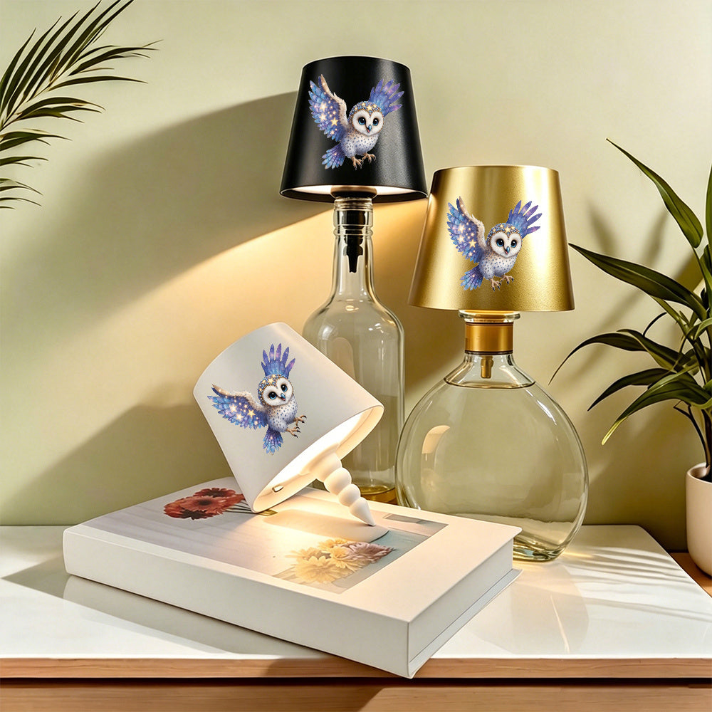 OWLYGLOW – Multifunctional LED Bottle Table Lamp with Owl Design