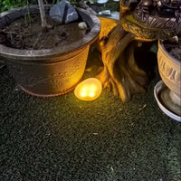 STONEGLOBE – Solar-Powered Imitation Stone Sphere Garden Lamp