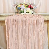 BOHOCRISP – Crinkled Cheese Tablecloth for Elegant Boho and Holiday Table Styling