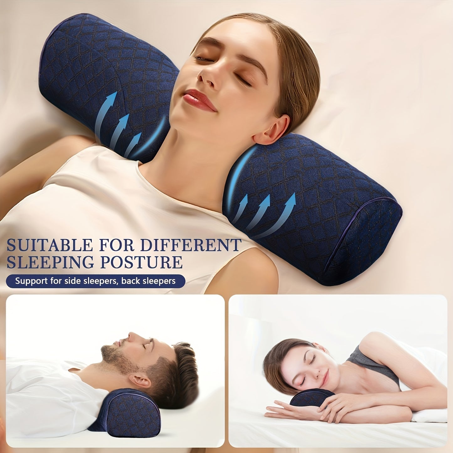CERVIREST – Memory Foam Cervical Neck Pillow