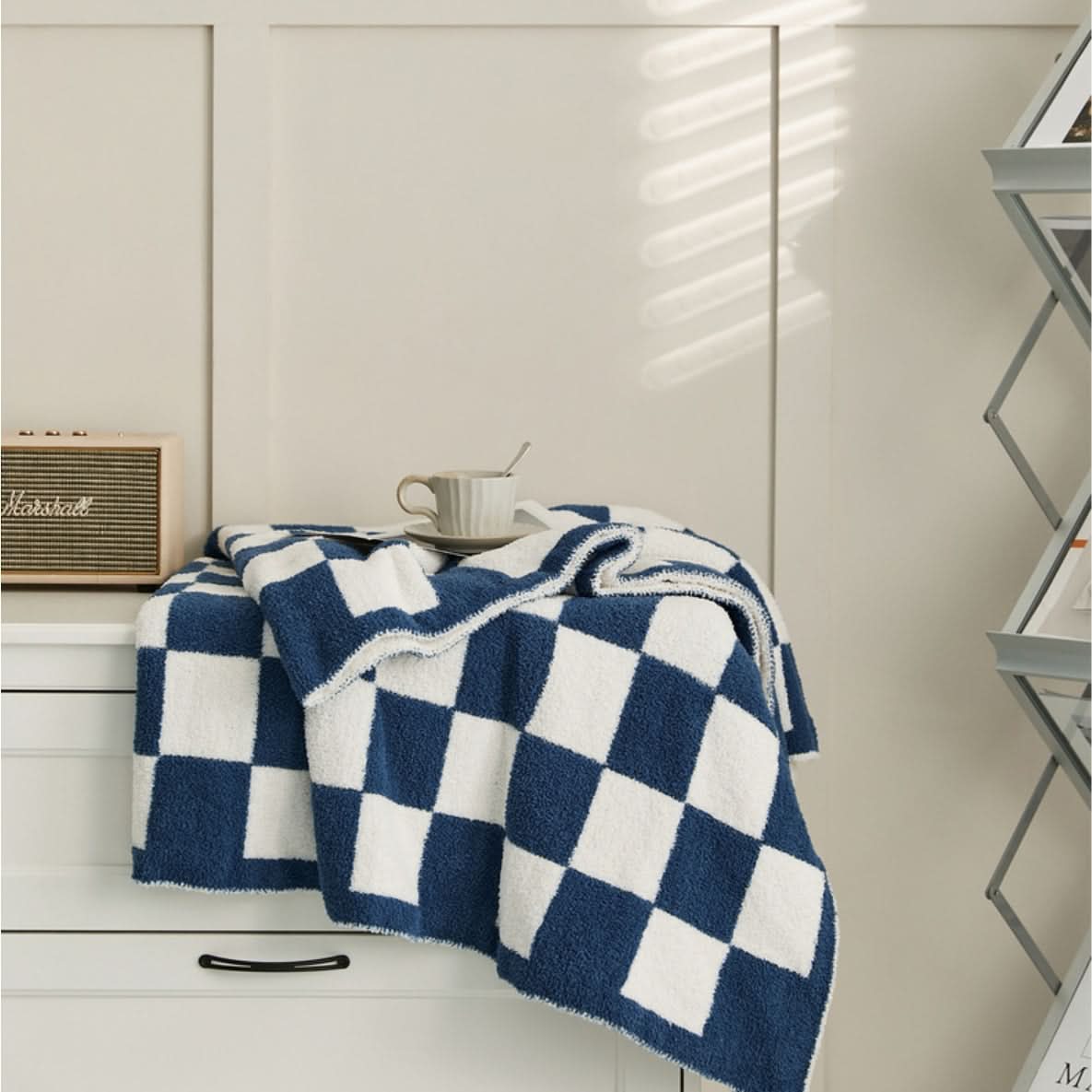 CHECKERCOZY – Coperta a scacchi per stratificare facilmente