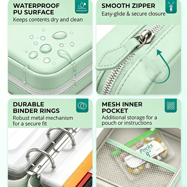 MEDVOY – Travel Pill Organizer Bag Set for Easy On-the-Go Organization