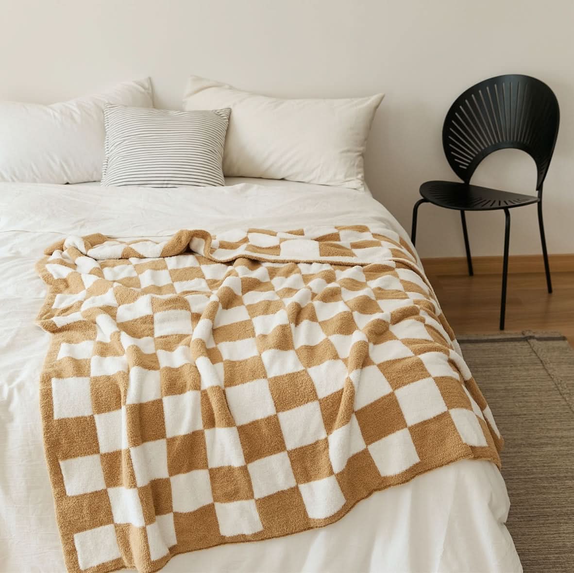 CHECKERCOZY – Coperta a scacchi per stratificare facilmente