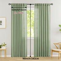 LINVIA – Flax Linen Sheer Curtains for Soft Light Filtering and Privacy Drapery