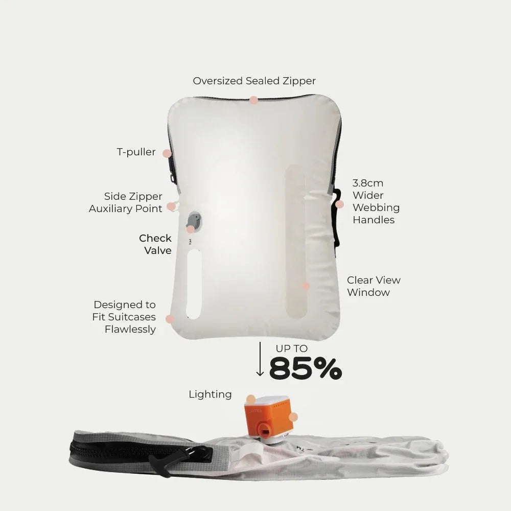 25L Vacuum Storage Bag - Reusable Space Saver Bags for Travel & Clothes 4