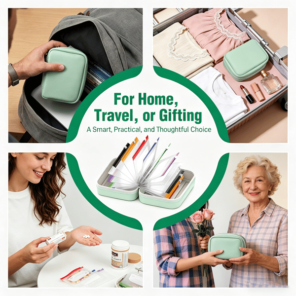 MEDVOY – Travel Pill Organizer Bag Set for Easy On-the-Go Organization