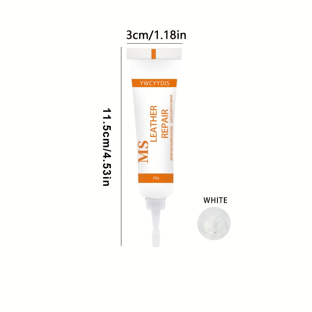 EDGELIVA – White Leather Edge Filler Repair Cream with Brush