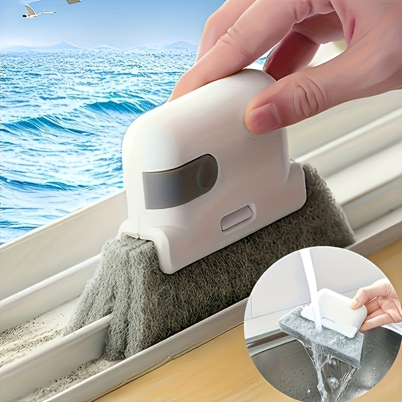 CREVICLEAN – Handheld Multi-Surface Cleaning Brush with Grooves & Crevice Tool