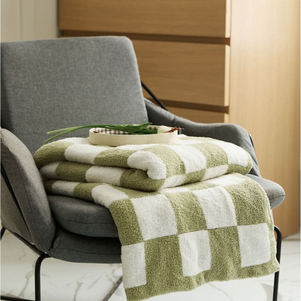 CHECKERCOZY – Coperta a scacchi per stratificare facilmente