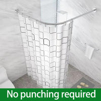 ARCFLEX – L Shaped Telescopic Shower Curtain Rod