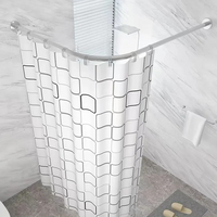 ARCFLEX – L Shaped Telescopic Shower Curtain Rod