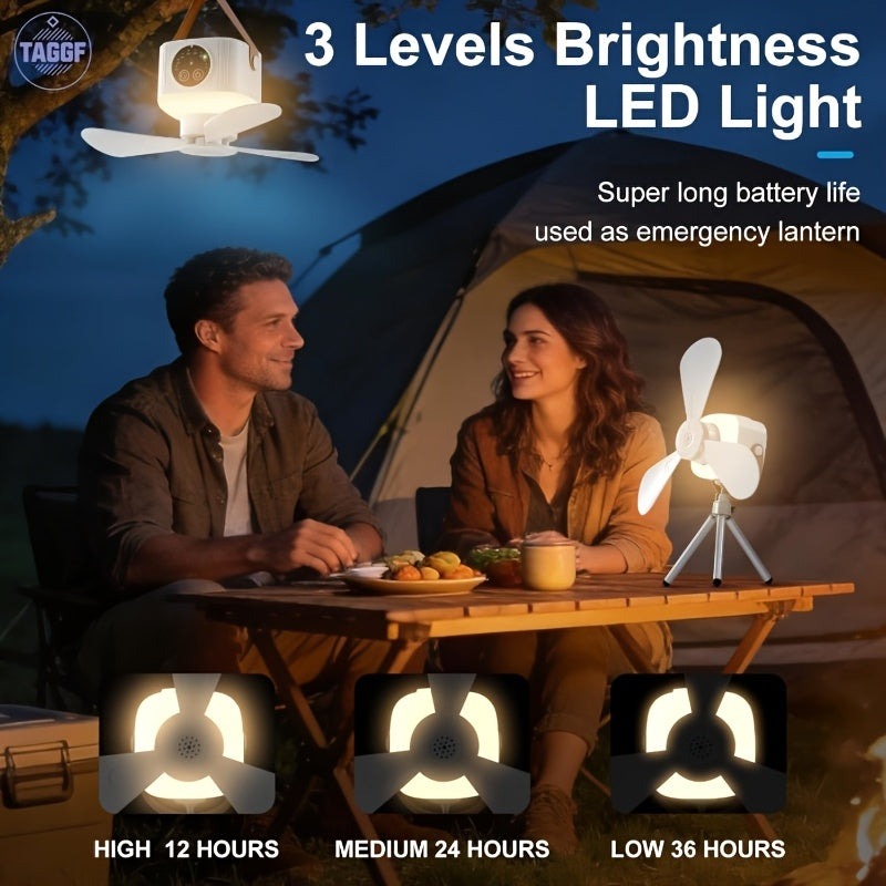 LIGHTBREEZE – Camping Fan Lantern for Outdoor & Indoor Use