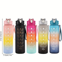 HYDRAGRAD – Gradient Water Bottle with Straw