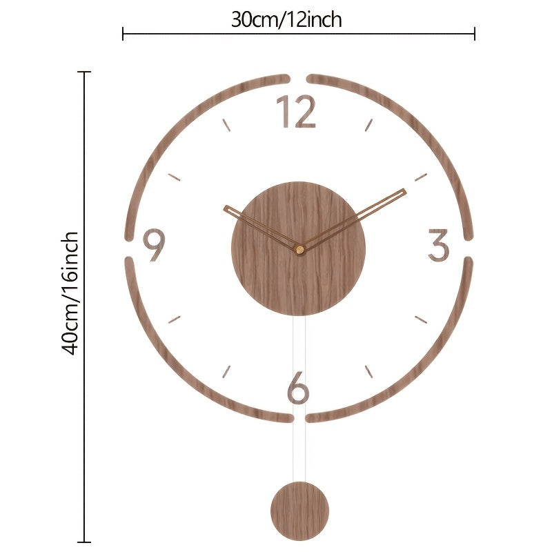 Clearwood Modern Swing Silent Wall Clock