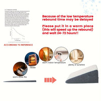 SLEEPLUXE – Lumbar Support Bed Pillow with Washable Cover