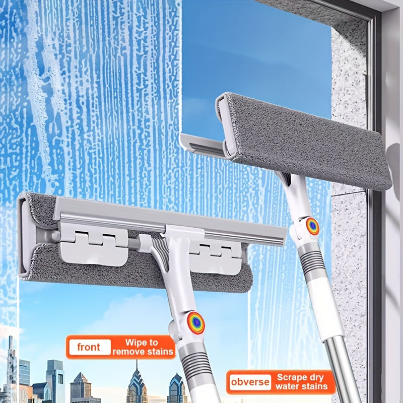 AQUASWIPE – 360° Rotating Glass Squeegee with Long Handle