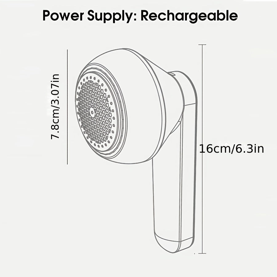 LINTORA – USB Rechargeable Fabric Shaver for Portable Clothes and Lint Removal