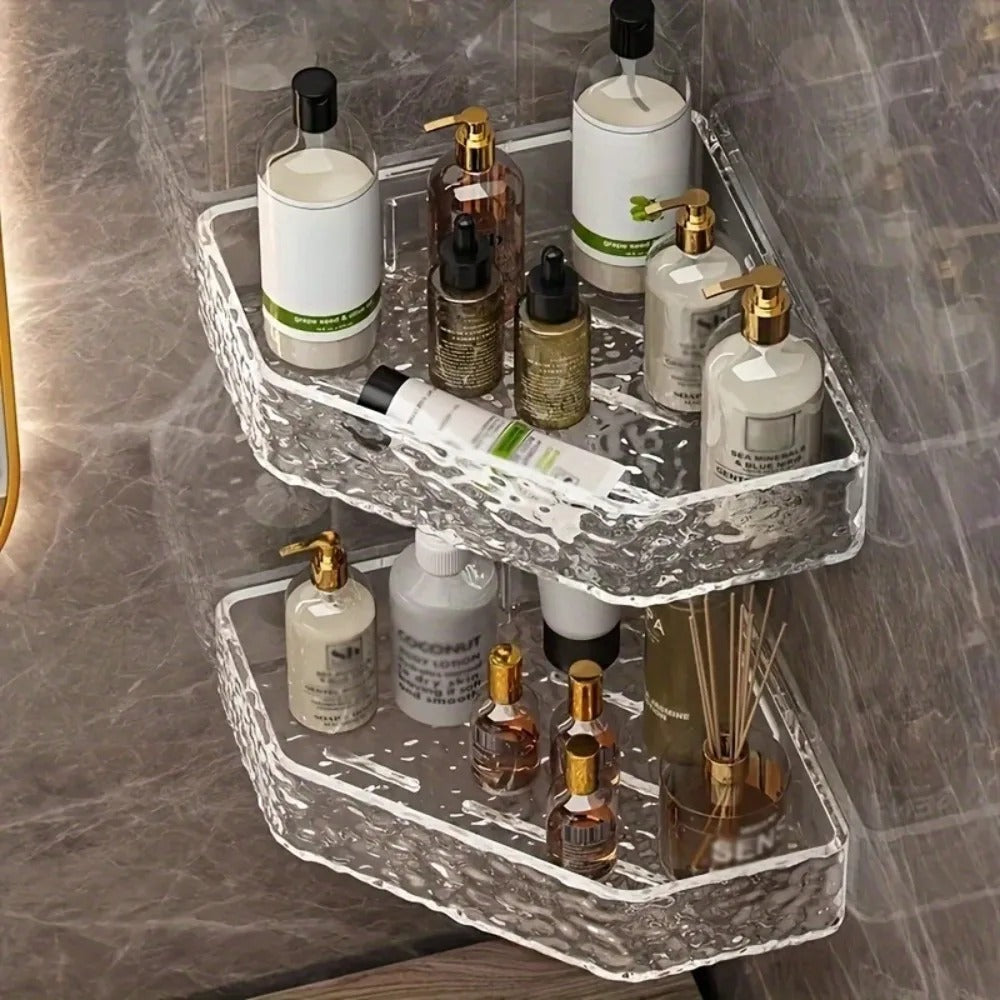GLACIERA – Corner Glacier Design Bathroom Shelf Organizer