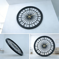 VELORA – Silent Iron Art 3D Wall Clock With Round Analog Design