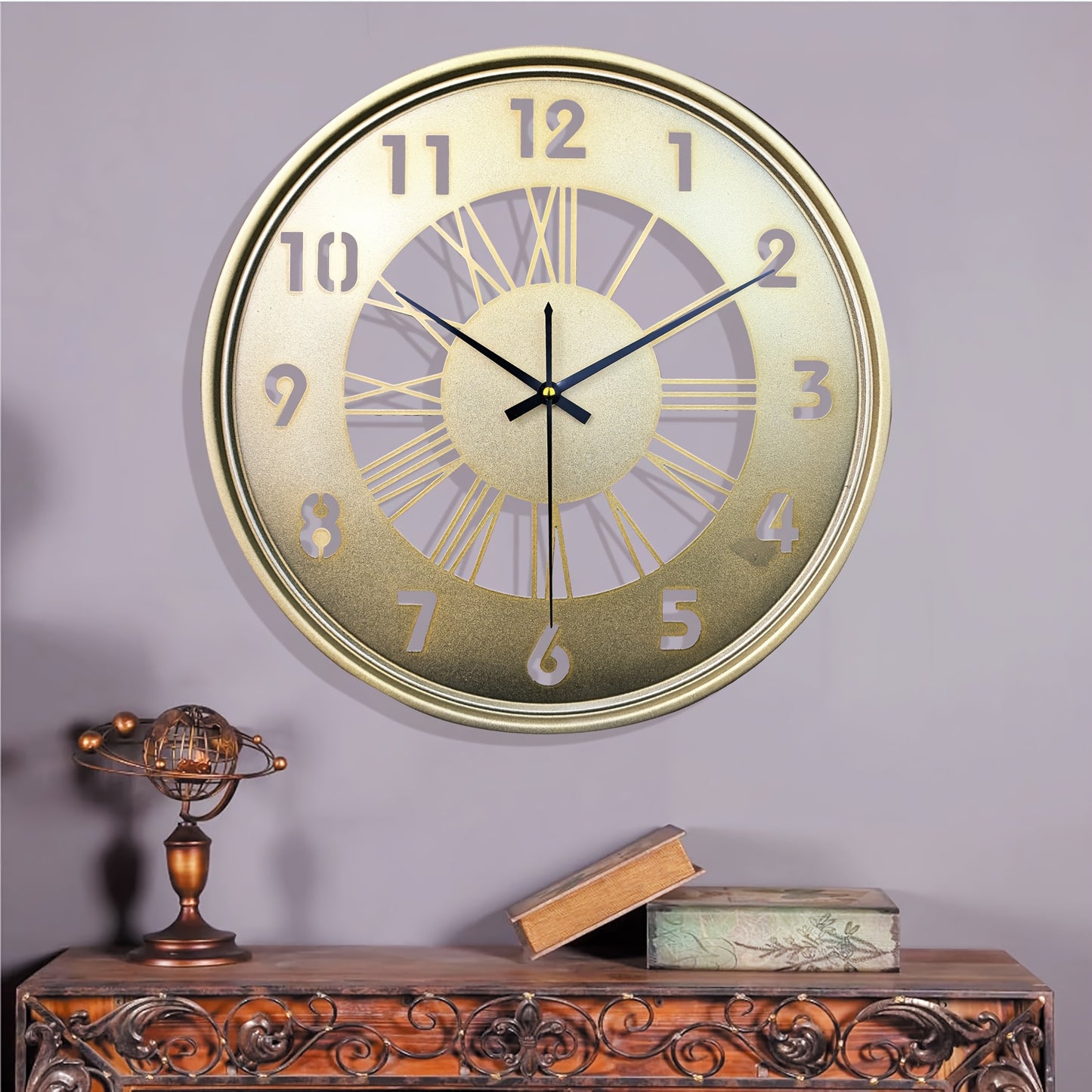Ironvale Silent Round Iron Wall Clock