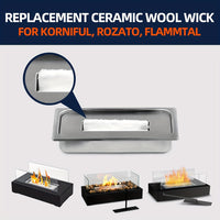 FLAMELIVA – Ceramic Fiber Tabletop Fireplace for Cozy Ambience