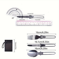 HIKEFLOW – Backpacking Cookware Kit with Fork & Spoon