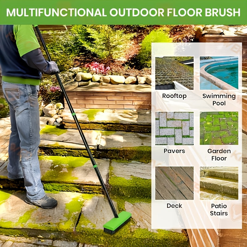 BRUSHORA – 3-in-1 Telescopic Wire Weeding Brush for Patio & Garden Cleaning