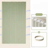 CURVASHIELD – Foldable Magnetic Accordion Shower Curtain Waterproof Design