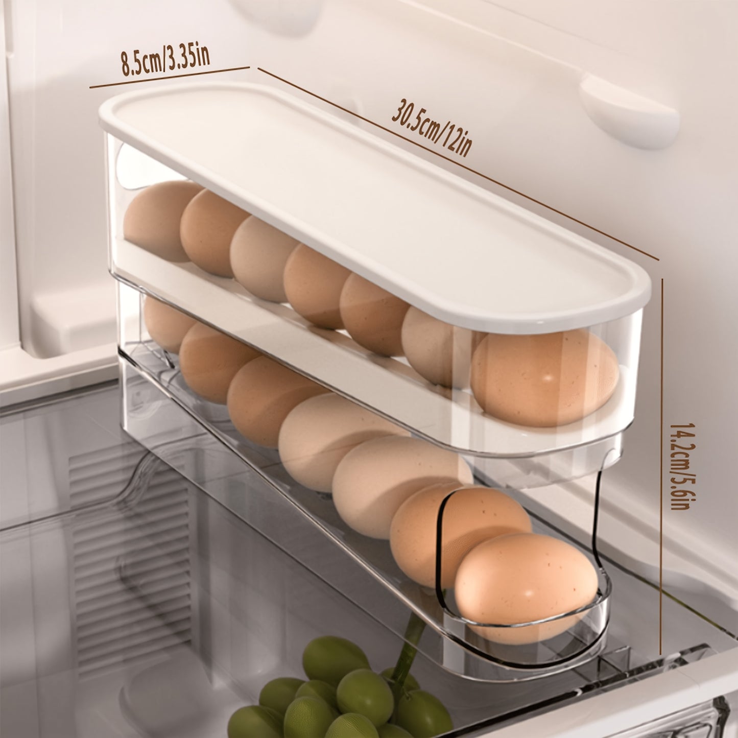 EGGLO – Refrigerator Door Egg Storage Box for Space-Saving Kitchen Organization