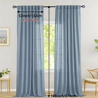 LINVIA – Flax Linen Sheer Curtains for Soft Light Filtering and Privacy Drapery