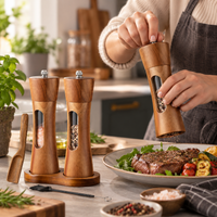 SEASONCRAFT – Salt & Pepper Mill with Adjustable Grind for Precise Seasoning