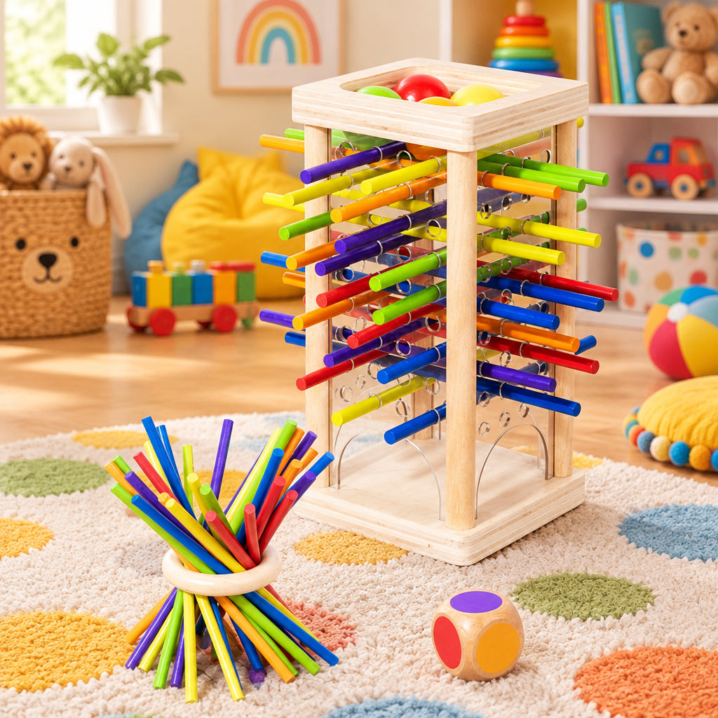BALANIXA – 3-in-1 Stacking Toy for Coordination and Concentration