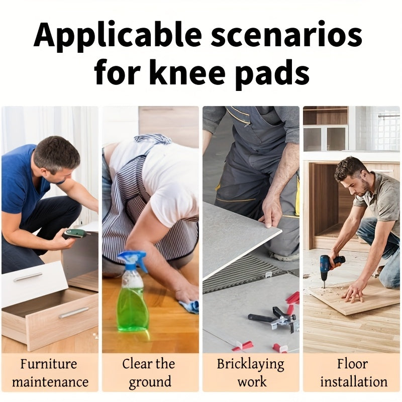 COMFORTLIVA – 2pcs Adjustable Knee Support Pads for Floor Work