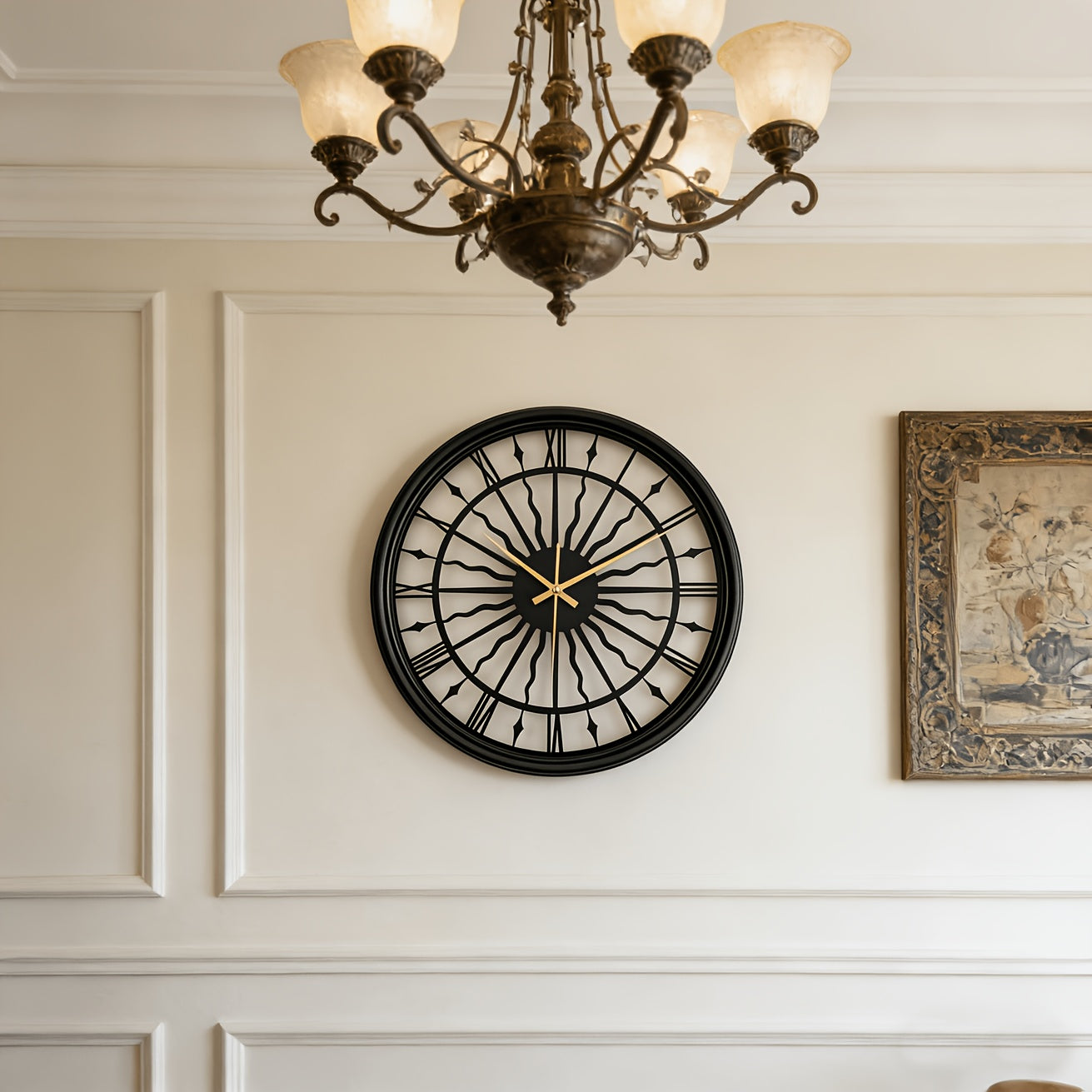 VELORA – Silent Iron Art 3D Wall Clock With Round Analog Design