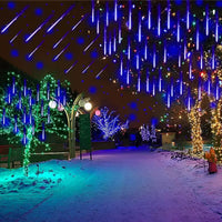 COMETSHINE – Solar Meteor Shower Tree String Lights for Festive Garden Ambiance