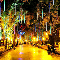 COMETSHINE – Solar Meteor Shower Tree String Lights for Festive Garden Ambiance