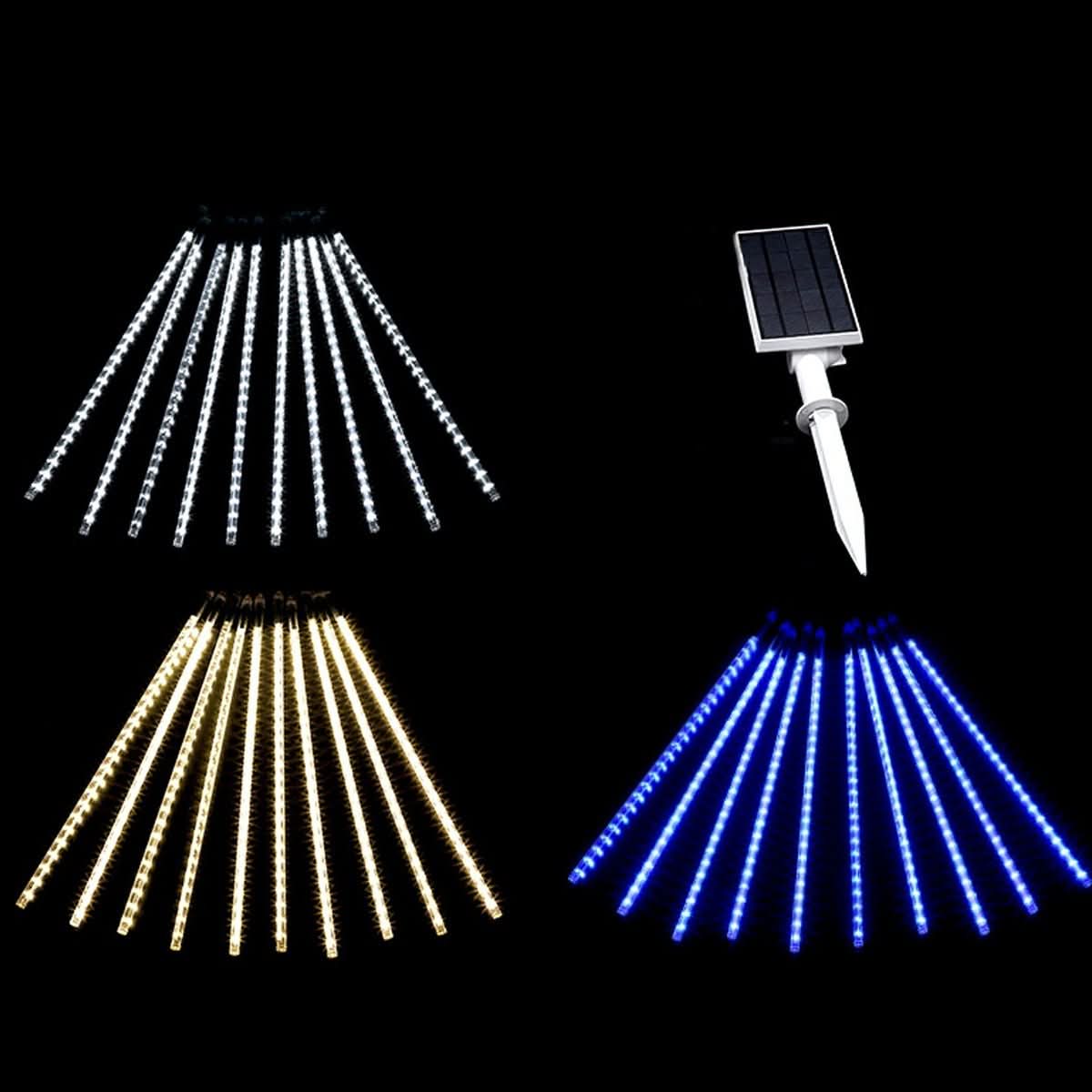 COMETSHINE – Solar Meteor Shower Tree String Lights for Festive Garden Ambiance
